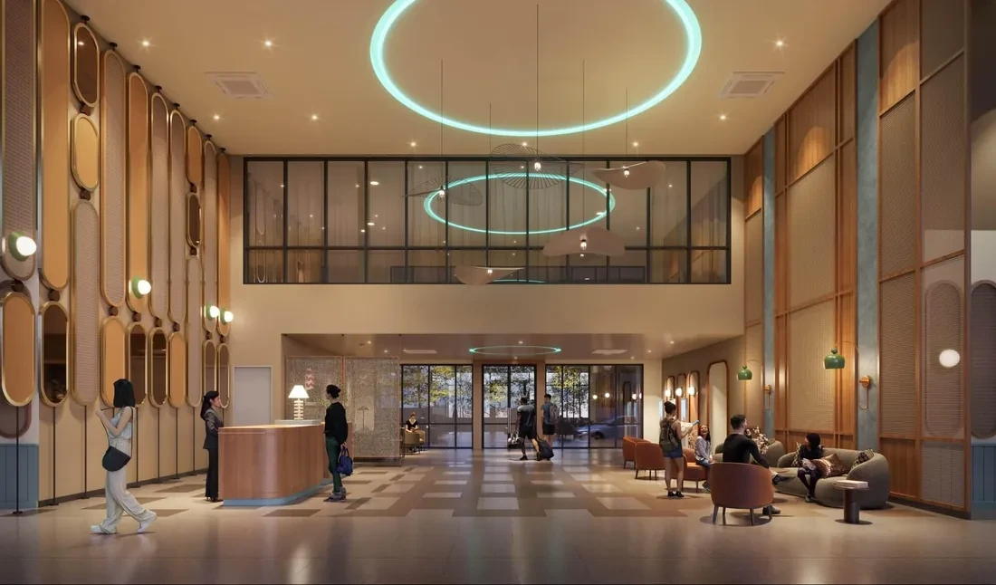 Artist's impression of the Keeperz Suites lobby
