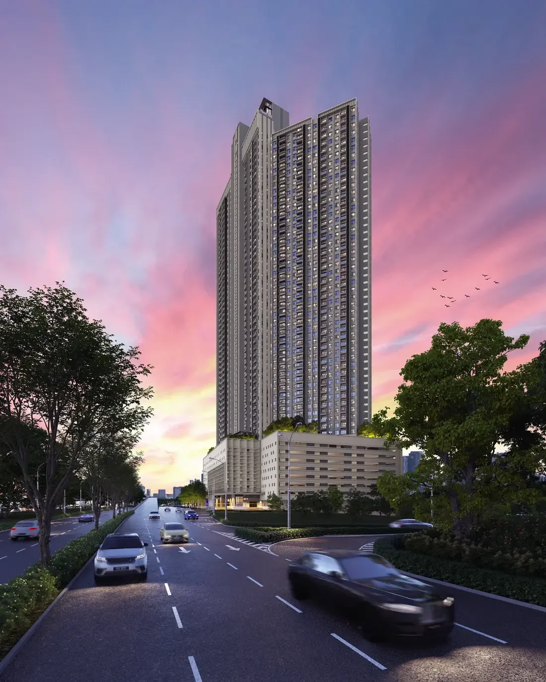 Artist's impression of The Lighthauz on the Gelugor seafront