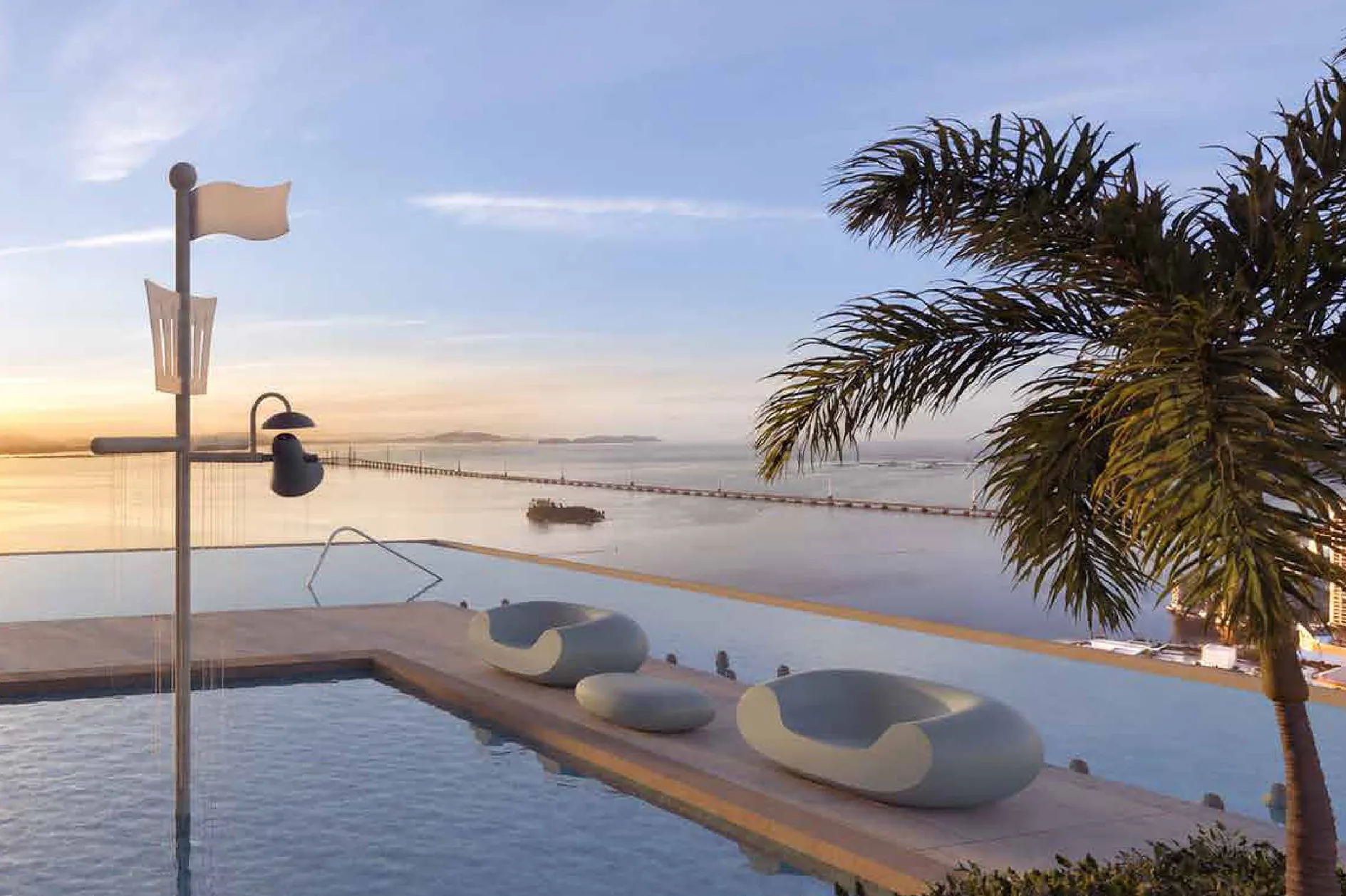 Artist's impression: Kids' pool facing the Penang Bridge